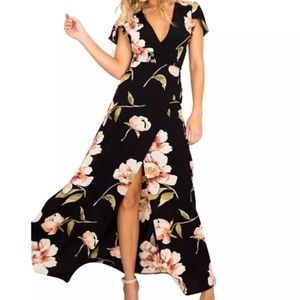 Floral Wrap Dress